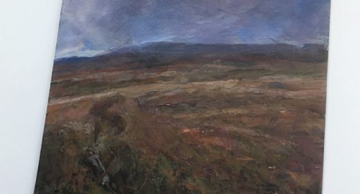 Painting of autumn in the Brecon Beacons