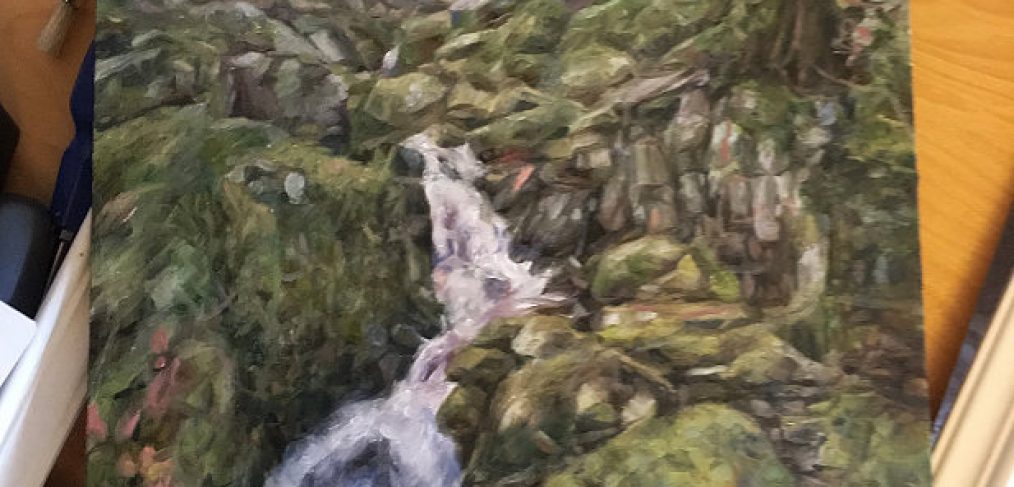 Original oil painting of the Elan Valley