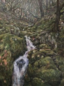 Painting of Nant Dolfolau, in the Elan Valley