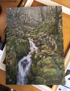 Original oil painting of the Elan Valley